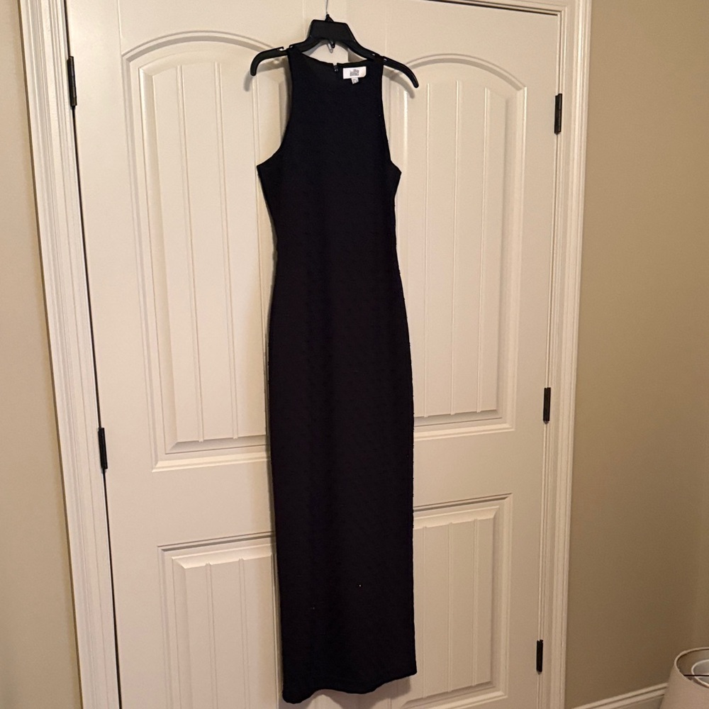 Badgley Mischka Black Sleeveless Maxi Gown